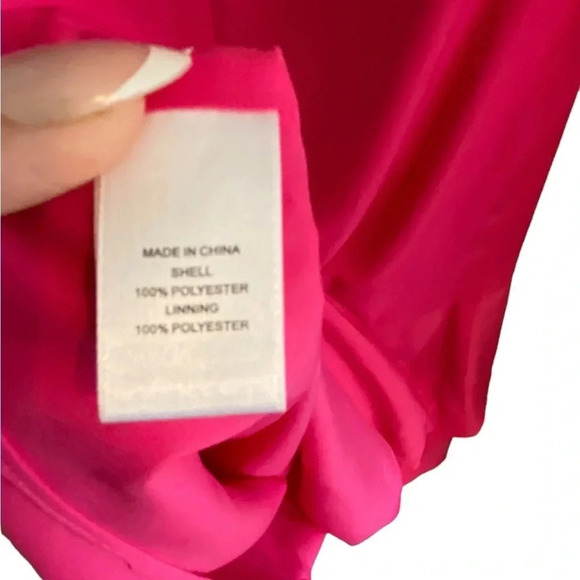 Cece Cynthia Steffe Pink Lily Tiered ruffle Drop Waist cap sleeve relaxed fit - Picture 8 of 9